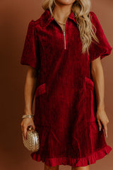 Polished Muse Velvet Mini Dress
