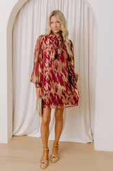 Candlelight Hour Metallic Mini Dress