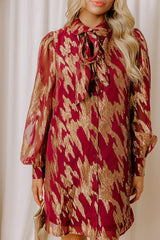Candlelight Hour Metallic Mini Dress
