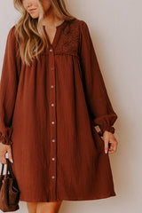 Soho Strolls Embroidered Mini Dress