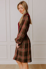 Mulberry Kiss Plaid Mini Dress