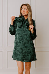 Cosmos And Kisses Floral Jacquard Mini Dress