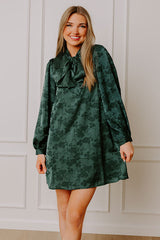 Cosmos And Kisses Floral Jacquard Mini Dress
