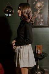 Evening Muse Scalloped Mini Dress