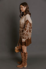 City Snowfall Knit Sweater Mini Dress
