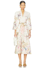 Rebellion Button Midi Dress