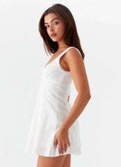 Rowena Mini Dress - White