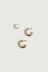 CHUNKY HOOP AND CUFF EARRING SET