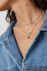 CHAIN NECKLACE WITH LOCK PENDANT