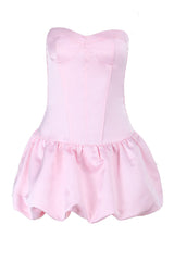 Sweetheart Light Pink A-line Short Bubble Dress