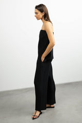 PLEATED ELASTIC WAIST PANT