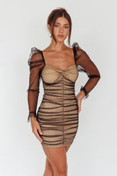 Like Lovers Hail Spot Mini Dress Black