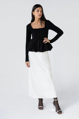 BUBBLE HEM TOP