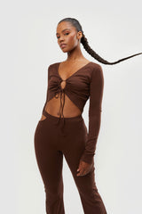 OPEN FRONT TOP WITH TIES