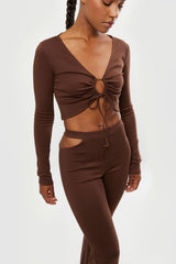 OPEN FRONT TOP WITH TIES