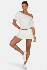 ButterCloud™ Mini Skort in Coconut