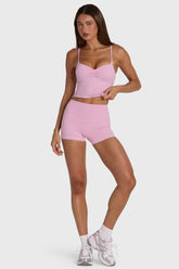 Soft Active Mini Shorts in Sweet Pink