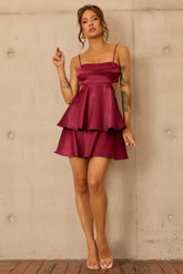 Carmen Mini Dress - Plum