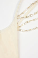Multi-Strap Cheeky Bikini Bottoms in Pearl