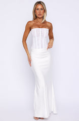 Forever Starts Now Maxi Skirt Off White