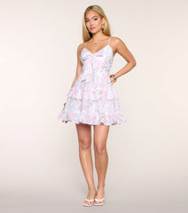 Sunday Best Eyelet Floral Skater Dress