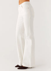Aldo Bootleg Jeans - White