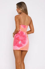 The Hills Sequin Mini Dress Tangerine Blossom