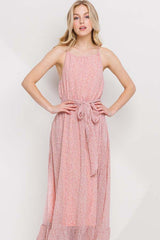 HAPPY FEELINGS FLOWER PRINT DRESS