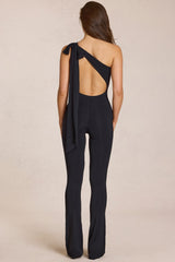 Modal One-Shoulder Jumpsuit in Black