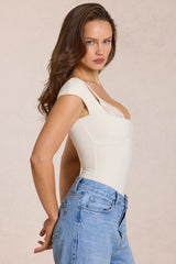 Modal Bodysuit in Ivory