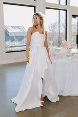 Lovely Moment Satin Maxi Dress