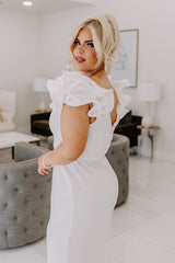The Lindsey Ruffle Maxi Dress Curves