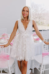 The Elise Kennedy Embroidered Mini Dress