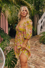 Table For Two Babydoll Mini Dress Curves
