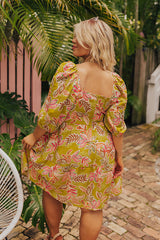 Table For Two Babydoll Mini Dress Curves