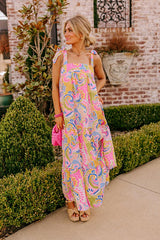 Resort Radiance Paisley Maxi Dress