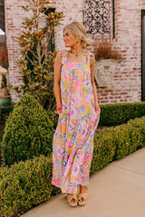 Resort Radiance Paisley Maxi Dress