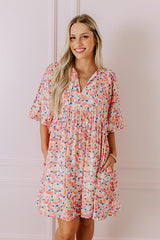 Tea Garden Babydoll Dress in Pink
