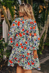 Fresh Blooms Babydoll Mini Dress Curves