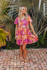 St. Barts Brunch Floral Mini Dress