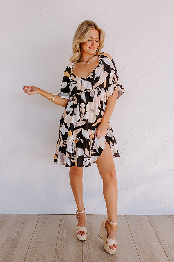 Seeking The Shore Shift Dress in Black