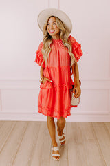 Sunny Stroll Ruffle Mini Dress