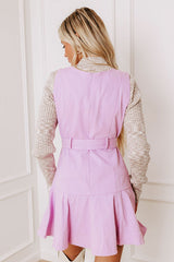 Sunlit Splendor Mini Dress in Lavender