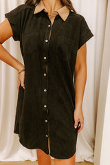 Tribeca Twilight Button Down Mini Dress