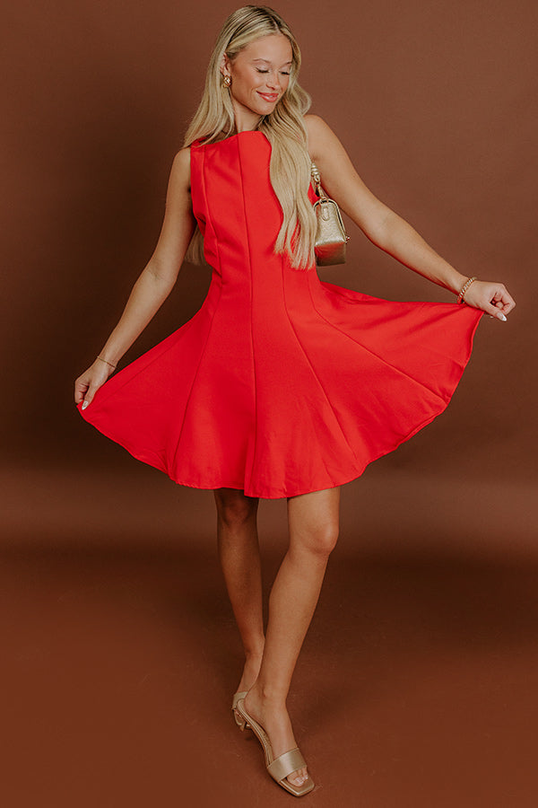 Penthouse Party Mini Dress in Red