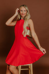 Penthouse Party Mini Dress in Red