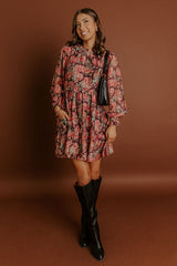 Rose Galore Floral Mini Dress