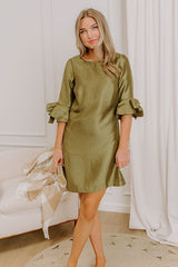 Polished Perfection Satin Mini Dress