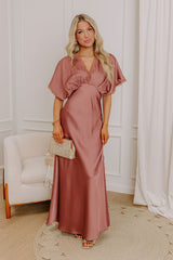 Eternal Elegance Satin Maxi Dress