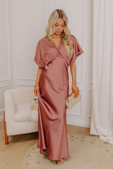 Eternal Elegance Satin Maxi Dress